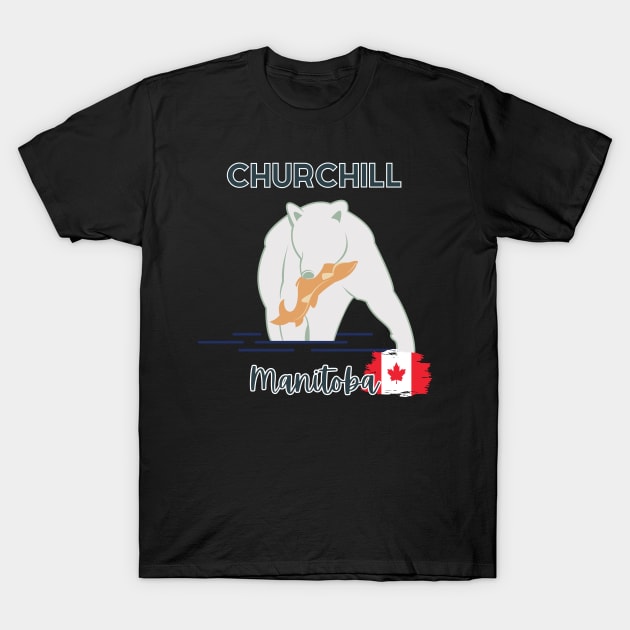 Churchill Manitoba T-Shirt by DW Arts Design